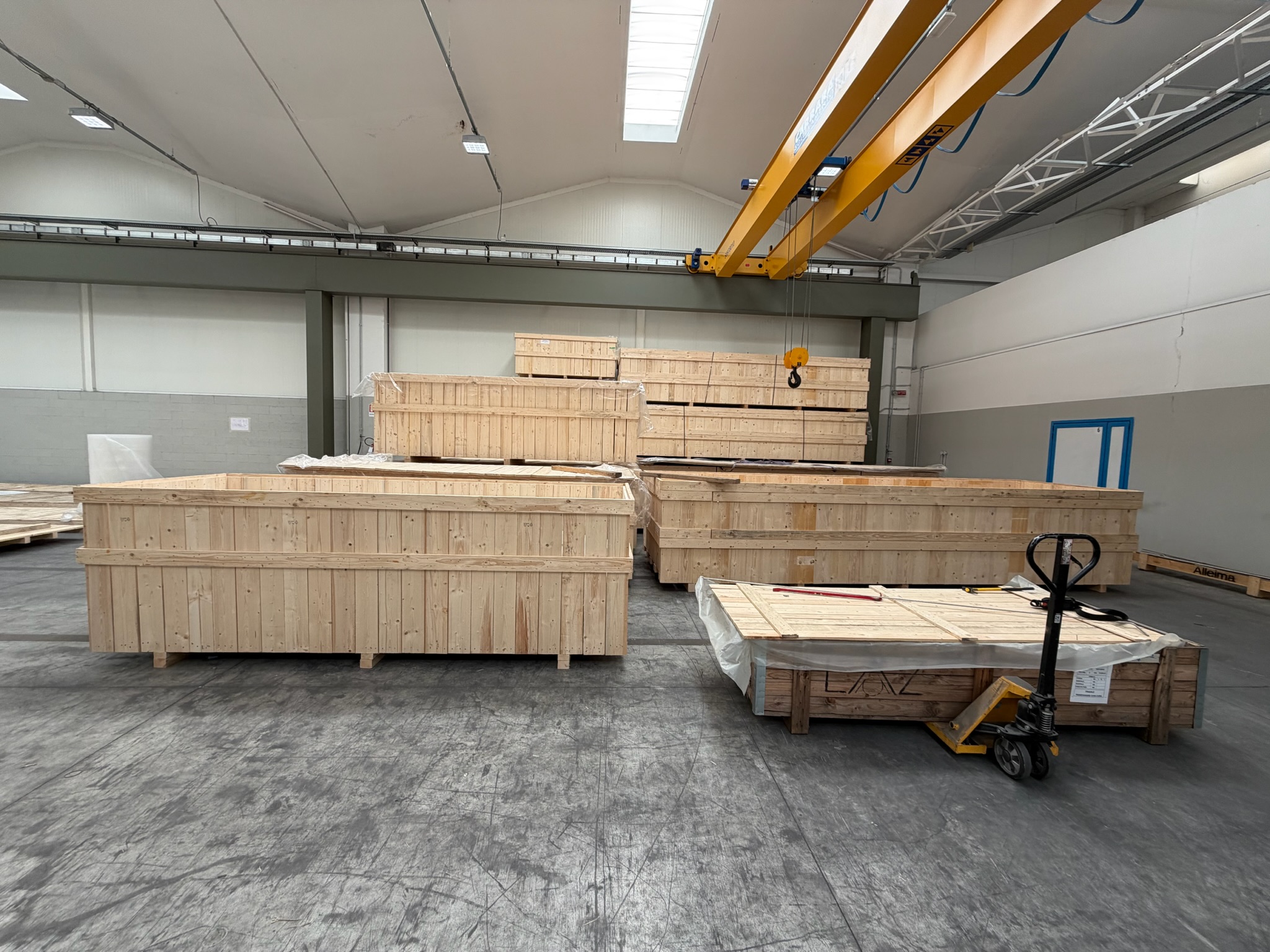 Imballaggio industriale in legno realizzato su misura da IBR