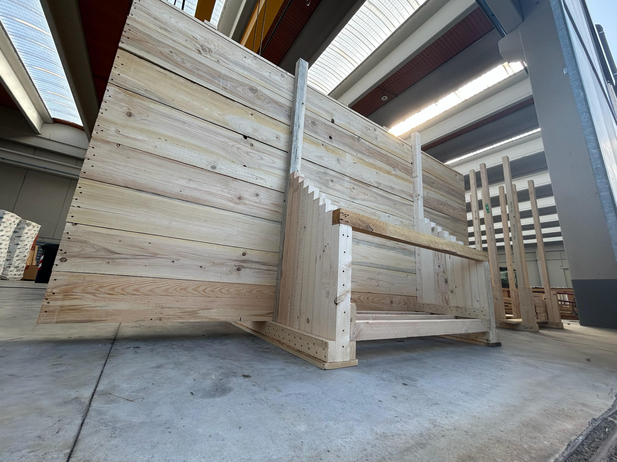 Cassa in legno per trasporto aereo